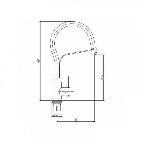 Смеситель для кухни Fashun A54012-7 цвет Сатин Черный