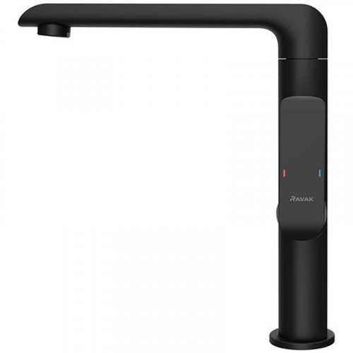 Смеситель для раковины Ravak Flat FL 016.20 X070174 Черный матовый латунь