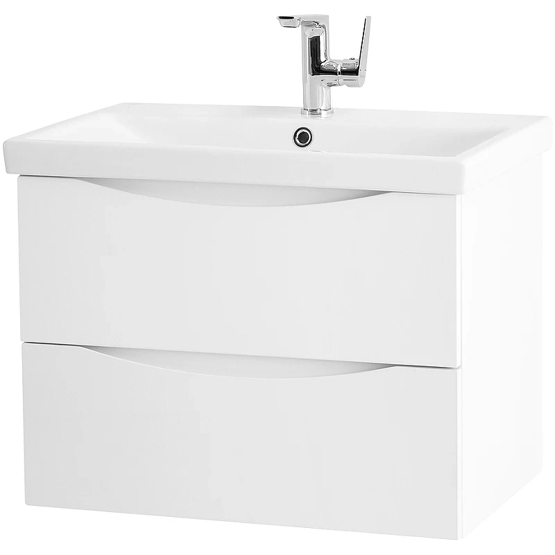 Тумба под раковину BelBagno Marino-Cer 70 MARINO-CER-700-2C-SO-BL-P подвесная Bianco Lucido МДФ / ЛДСП