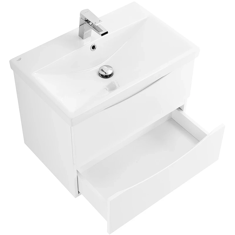 Тумба под раковину BelBagno Marino-Cer 70 MARINO-CER-700-2C-SO-BL-P подвесная Bianco Lucido МДФ / ЛДСП