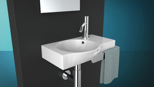 Раковина Artceram Union 43 LML001 01 00 Белая фарфор подвесная, накладная