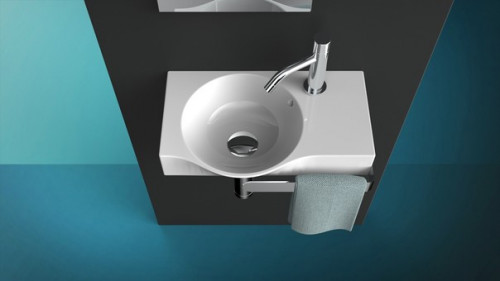 Раковина Artceram Union 43 LML001 01 00 Белая фарфор подвесная, накладная