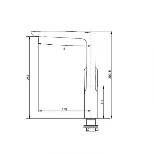 Смеситель для кухни Savol SK-H7001 цвет Хром