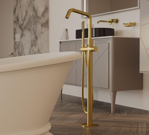 Смеситель для ванны Allen Brau Priority 5.31008-GB цвет Золото