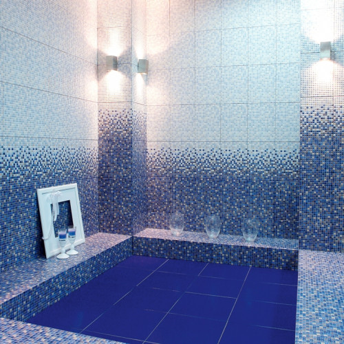 Керамическая плитка Керамин Гламур 2С голубой микс настенная 00-00001796 27,5х40 другие цвета для ванной комнаты Беларусь