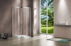 Душевой уголок Vincea Garda 100x100 VSQ-1G100CL профиль Хром стекло прозрачное