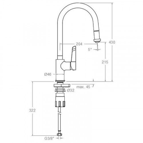 Смеситель для кухни Ramonsoler Kitchen 387901V2MC Хром
