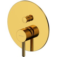 Смеситель для ванны Whitecross Y gold YSET06TOPGL Золото латунь встраиваемый однорычажный