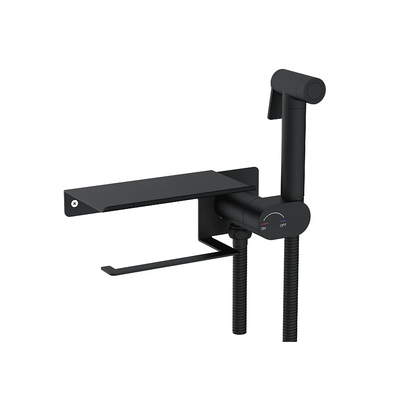 Гигиенический душ со смесителем RGW Shower Panels 581408221-04 цвет Черный