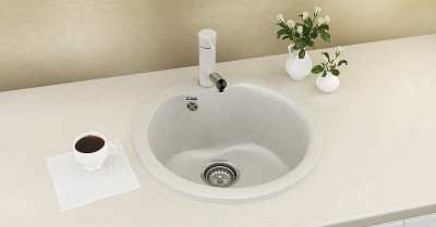Смеситель для кухни Ulgran Classic U-009-341 Ультра-белый латунь