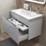 Тумба с раковиной Vigo Grani 80 166-com подвесная цвет Белый