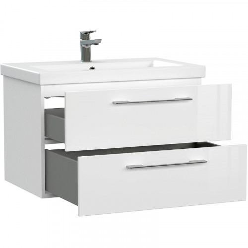 Тумба под раковину Cersanit Lara 70 64135 подвесная Белая МДФ / ЛДСП