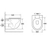 Унитаз Owl 1975 Wave Cirkel-H TOWLT190801 подвесной с сиденьем Микролифт фарфор подвесной