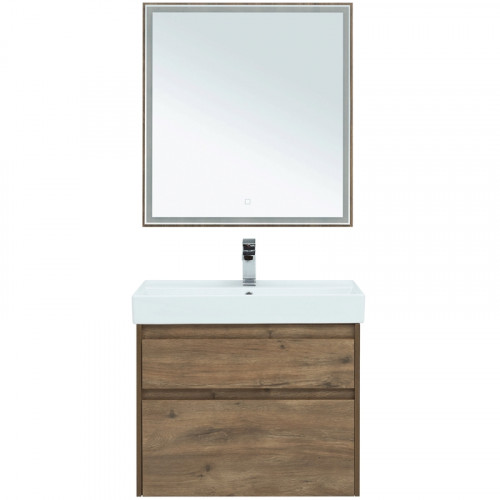 Комплект мебели для ванной Aquanet Nova Lite 75 254218 подвесной Дуб рустикальный МДФ / ЛДСП