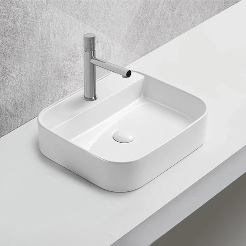 Раковина Vincea 50 VBS-50550 Белая фарфор накладная