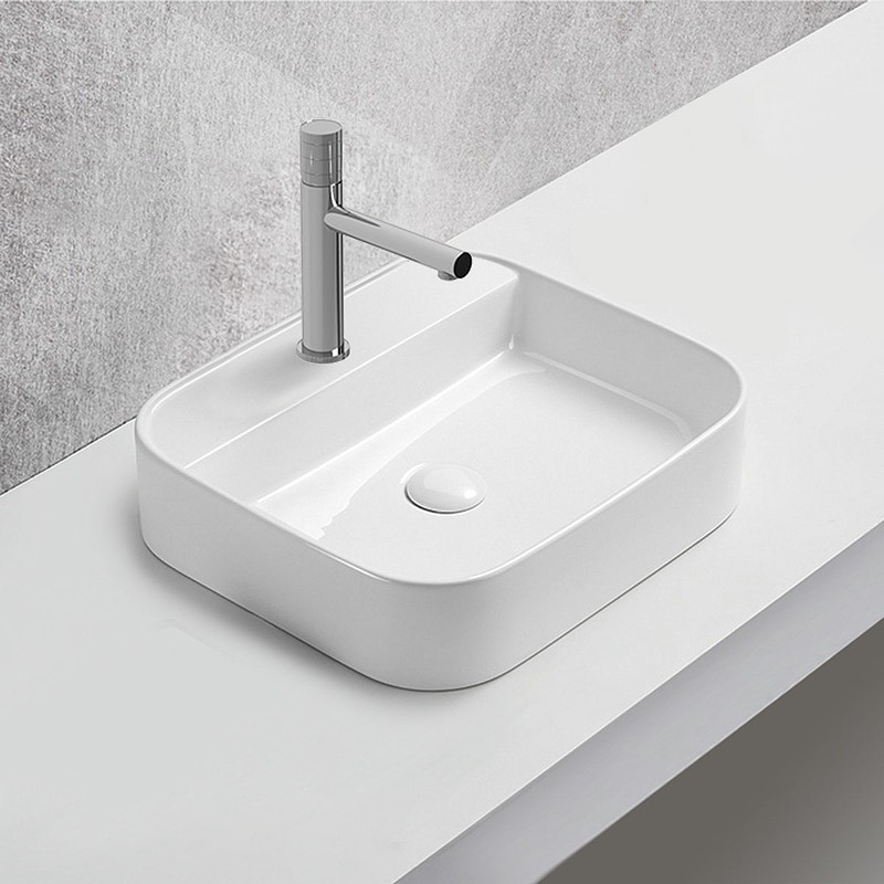 Раковина Vincea 50 VBS-50550 Белая фарфор накладная