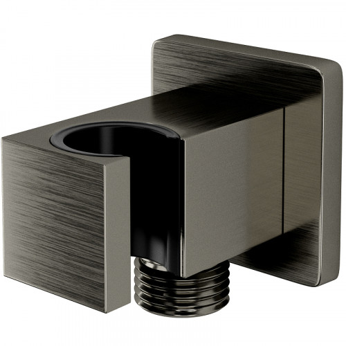 Шланговое подключение WasserKRAFT Wiese A186 Оружейная сталь латунь на стену