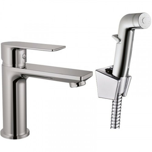 Смеситель для раковины Haiba HB12505 с гигиеническим душем Хром латунь