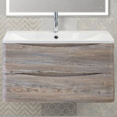 Тумба под раковину BelBagno ACQUA-1000-2C-SO-PS подвесная Pino Scania МДФ / ЛДСП