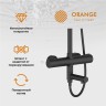 Душевая система Orange T02S4-911b Черная латунь на стену