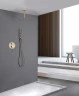 Душевая система Abber Emotion AF8821G Золото матовое латунь встраиваемый
