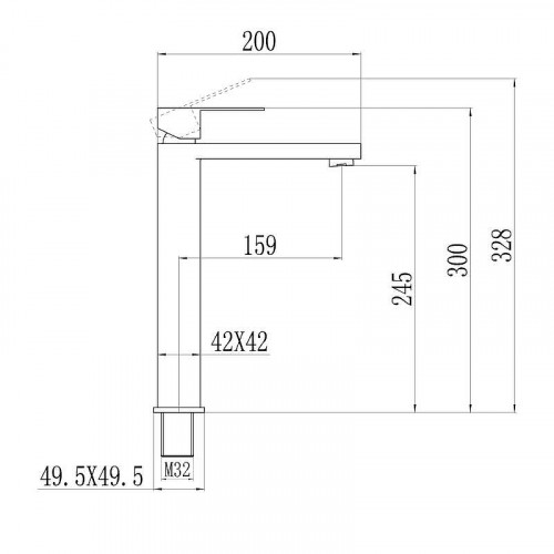 Смеситель для раковины Fmark FS8711 цвет Сатин