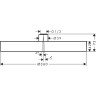 Верхний душ Hansgrohe Rainfinity 26231000 Хром алюминий на потолок