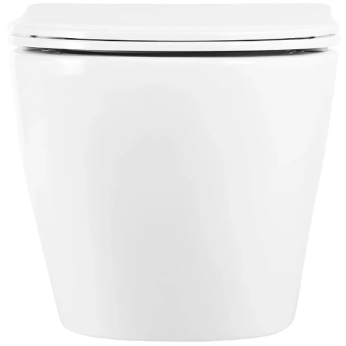 Комплект унитаза с инсталляцией BelBagno Uno BB3105CHR/SC/BB002-80/BB005-PR-CHROME с сиденьем Микролифт и клавишей смыва Хром глянцевый фаянс подвесной