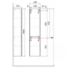 Шкаф пенал Raval Statik 33 Sta.04.150/P/W подвесной Белый МДФ / ЛДСП