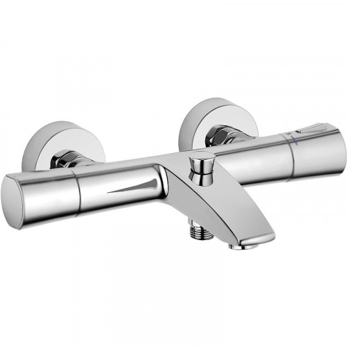 Смеситель для ванны Kludi Zenta 351010538 с термостатом Хром латунь на стену