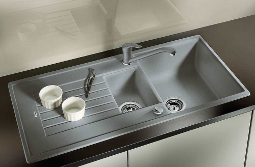 Кухонная мойка Blanco Zia 6S 514748 Антрацит искусственный камень (литьевой мрамор) встраиваемый