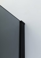 Душевая перегородка Cezares Liberta 90 LIBERTA-L-1-90-120-GR-NERO профиль Черный матовый стекло серое
