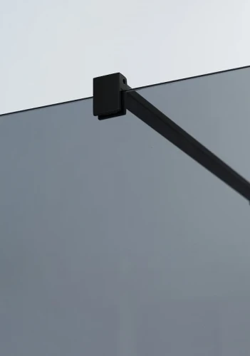 Душевая перегородка Cezares Liberta 90 LIBERTA-L-1-90-120-GR-NERO профиль Черный матовый стекло серое