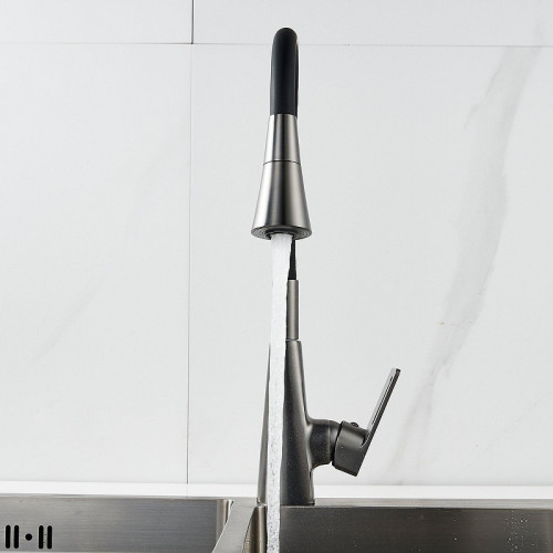 Смеситель для кухни Raffine F313T-3 цвет Оружейная сталь