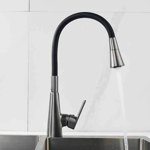 Смеситель для кухни Raffine F313T-3 цвет Оружейная сталь