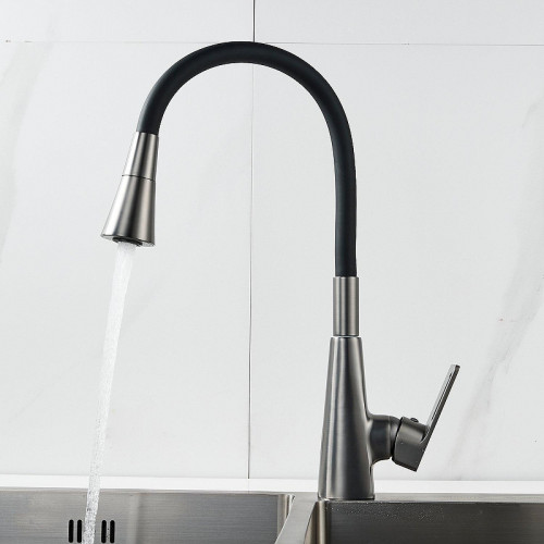 Смеситель для кухни Raffine F313T-3 цвет Оружейная сталь