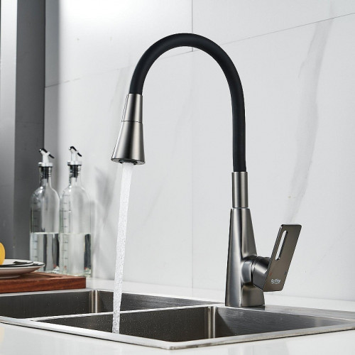 Смеситель для кухни Raffine F313T-3 цвет Оружейная сталь