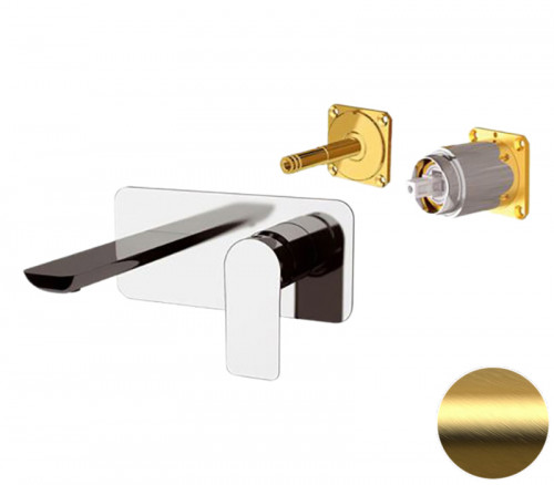 Смеситель для раковины Remer Infinity i15KBBG цвет Золото брашированное