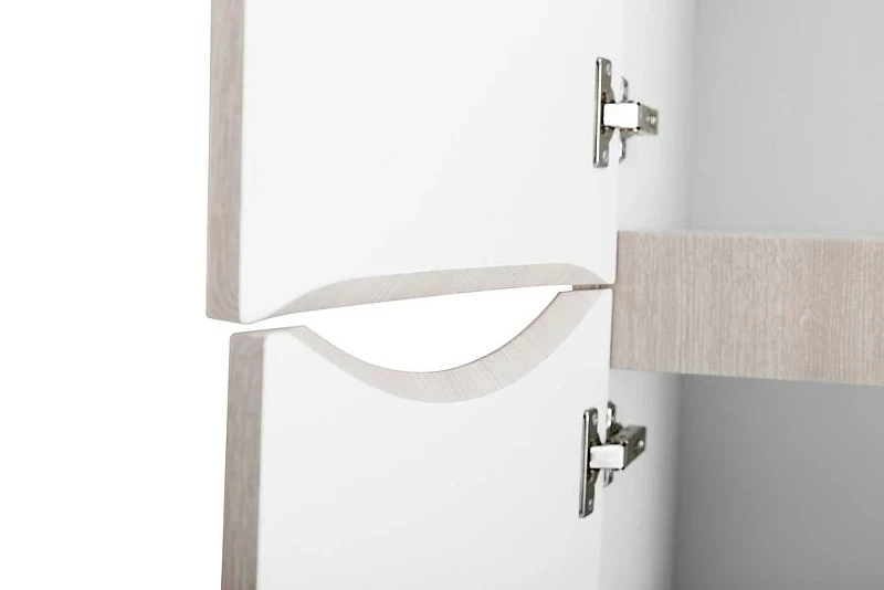 Шкаф пенал BelBagno Fly-Marino 40 L FLY-MARINO-1500-2A-SC-RG-P-L подвесной Rovere grigio МДФ / ЛДСП