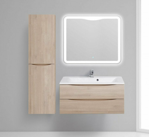 Шкаф пенал BelBagno Fly-Marino 40 L FLY-MARINO-1500-2A-SC-RG-P-L подвесной Rovere grigio МДФ / ЛДСП