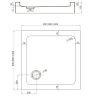 Акриловый поддон для душа Veconi Tezeo TZ-52 90x90 TZ52-90-C5 Белый