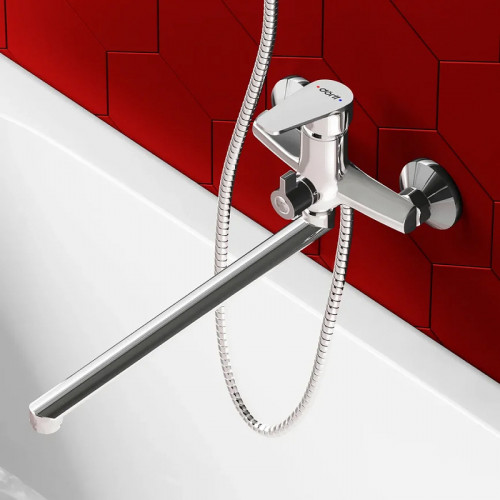 Смеситель для ванны Dorff Prime new D4019500 универсальный Хром латунь на стену