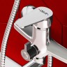 Смеситель для ванны Dorff Prime new D4019500 универсальный Хром латунь на стену