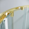 Душевой уголок Grossman Cosmo 90х90 301.K33.02.9090.32.00 профиль Золото сатин стекло прозрачное