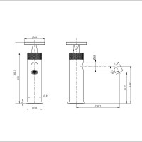 Смеситель для раковины Wonzon &amp; Woghand WW-H1065-CR цвет Хром