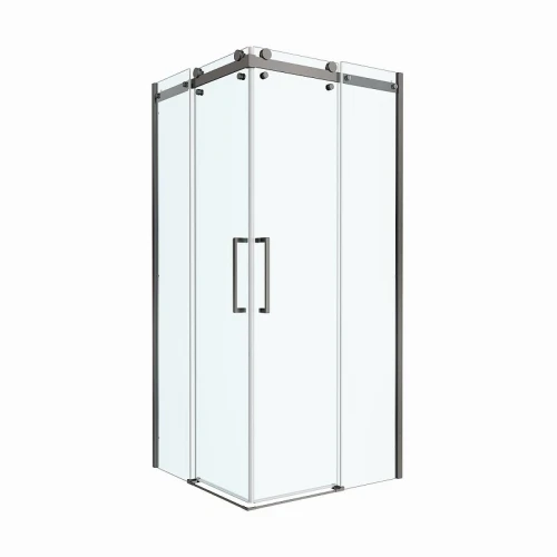 Душевой уголок BelBagno Marino 2 90x90 MARINO-2-A-2-90-C-GM профиль Оружейная сталь стекло прозрачное