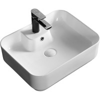 Раковина Ceruttispa 51 CR0097 СТ9610 Белая фарфор накладная