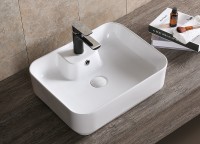 Раковина Ceruttispa 51 CR0097 СТ9610 Белая фарфор накладная