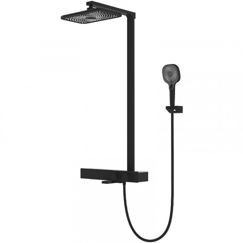 Душевая система Vincea Inspire VSFS-3I13TMB с термостатом Черная матовая латунь на стену