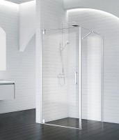 Душевая стенка BelBagno Marmi 90 MARMI-90-FIX-C-Cr профиль Хром стекло прозрачное